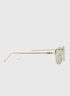 For The Plot Aviator Sunglasses Gold / Light Yellow