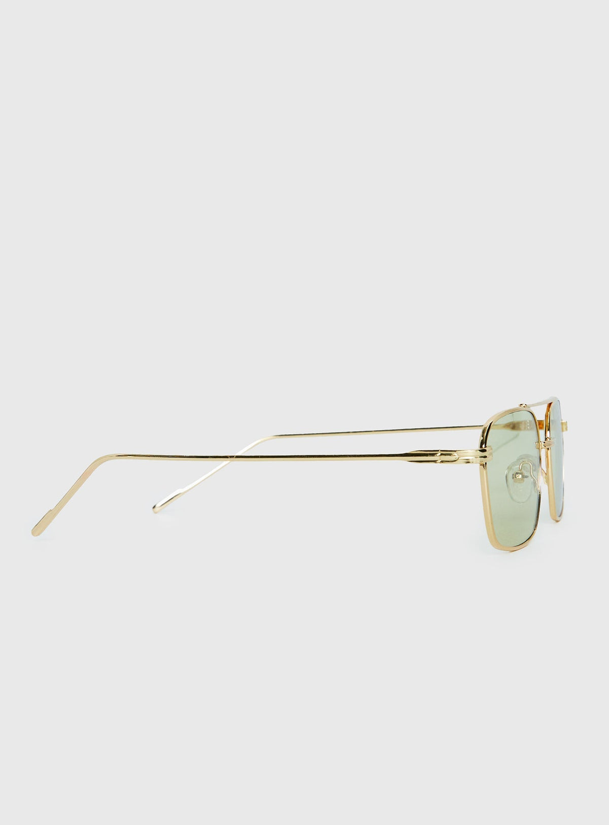 For The Plot Aviator Sunglasses Gold / Light Yellow
