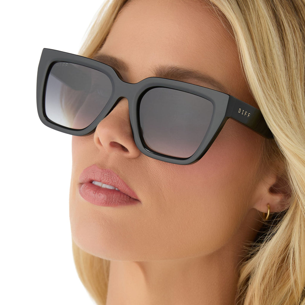 AMARA - BLACK + GREY GRADIENT SUNGLASSES
