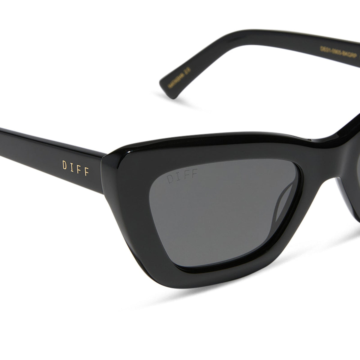 ADRIANA - BLACK + GREY + POLARIZED SUNGLASSES