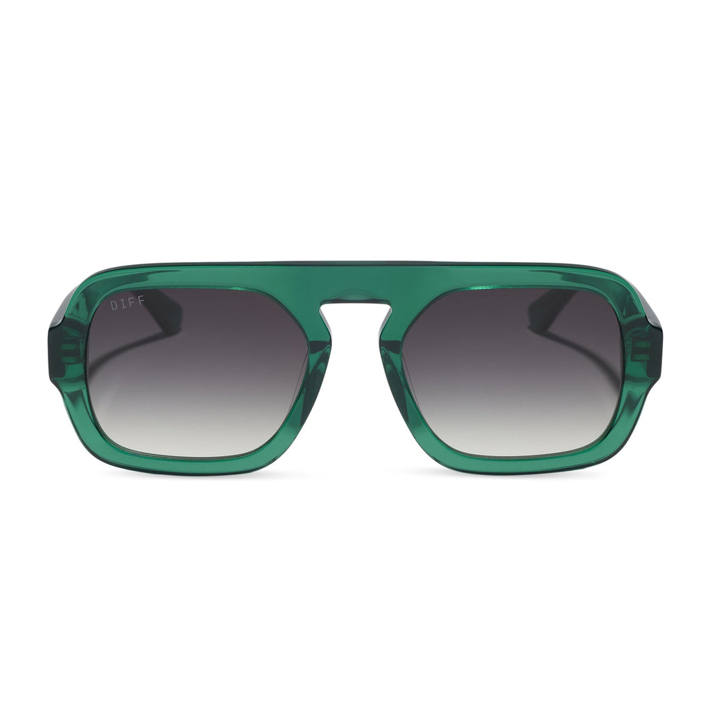 ALIX - DEEP GREEN + GREY GRADIENT + POLARIZED + SUNGLASSES