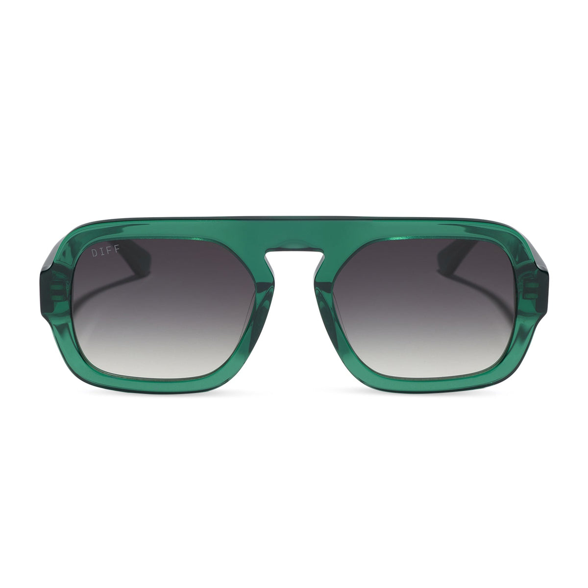 ALIX - DEEP GREEN + GREY GRADIENT + POLARIZED + SUNGLASSES