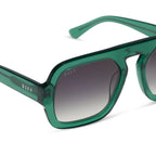 ALIX - DEEP GREEN + GREY GRADIENT + POLARIZED + SUNGLASSES