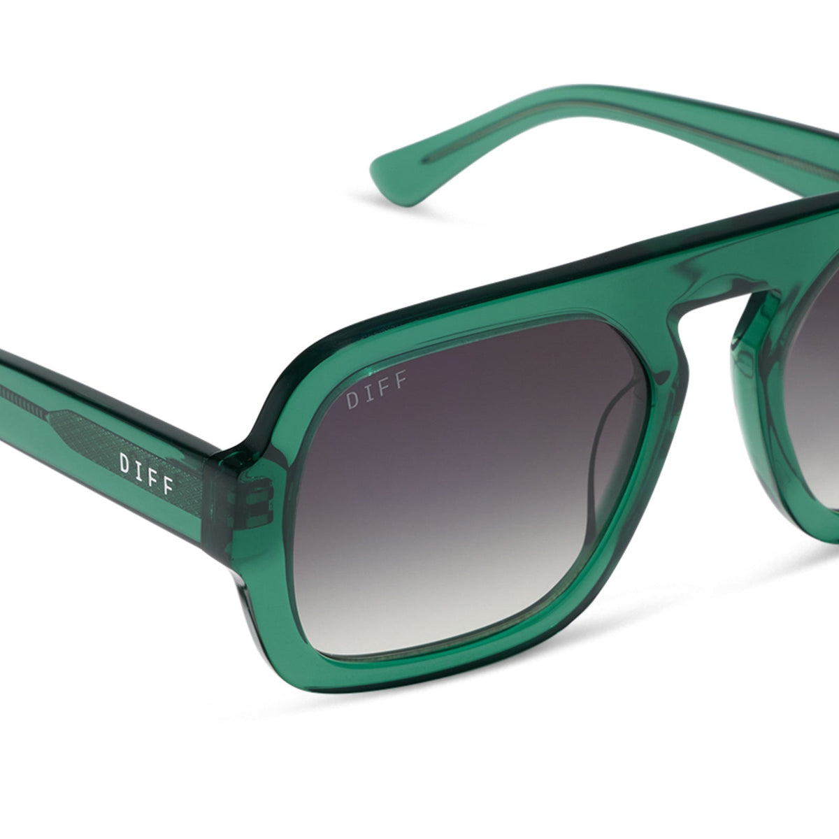 ALIX - DEEP GREEN + GREY GRADIENT + POLARIZED + SUNGLASSES
