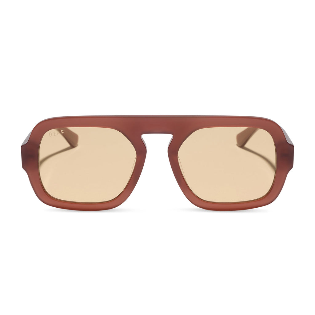 ALIX - TERRACOTTA + CHAMPAGNE TINT + SUNGLASSES