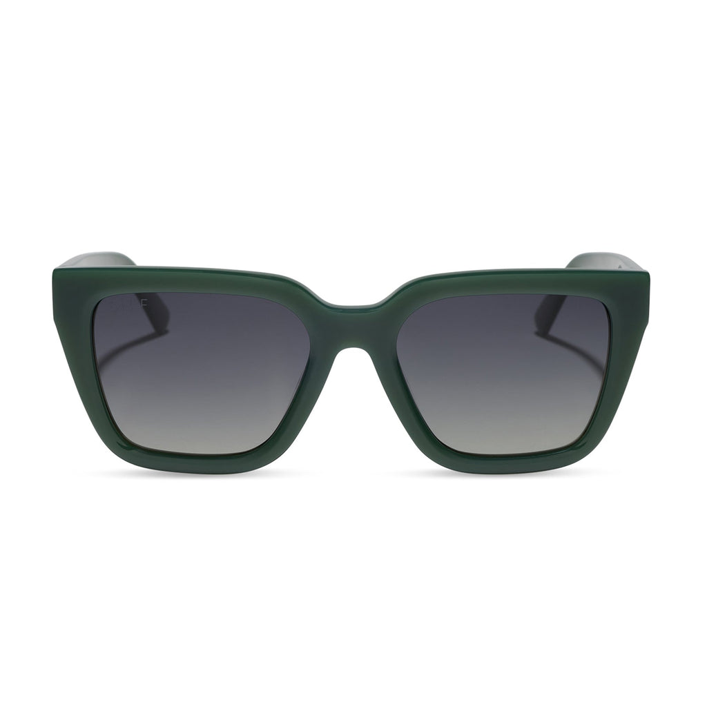 AMARA - FAIRWAY GREEN + GREY GRADIENT + POLARIZED SUNGLASSES